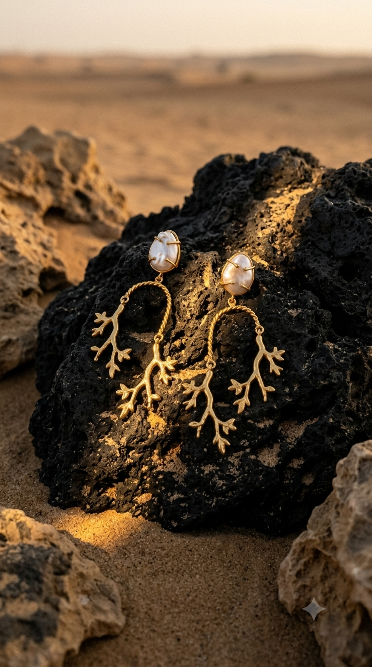 Pearl Branch Statement Earrings — Photo 7