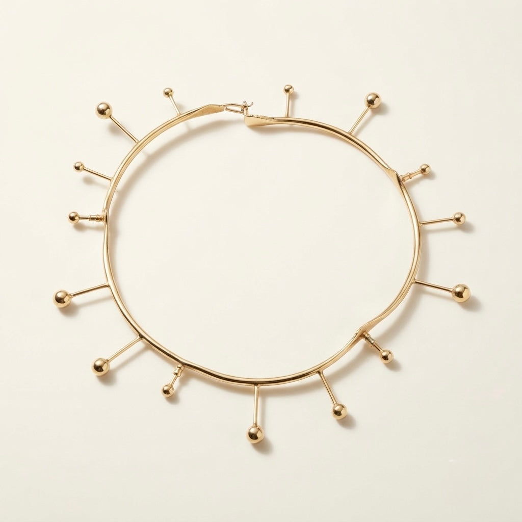 Orbital Beaded Collar Necklace — Photo 1