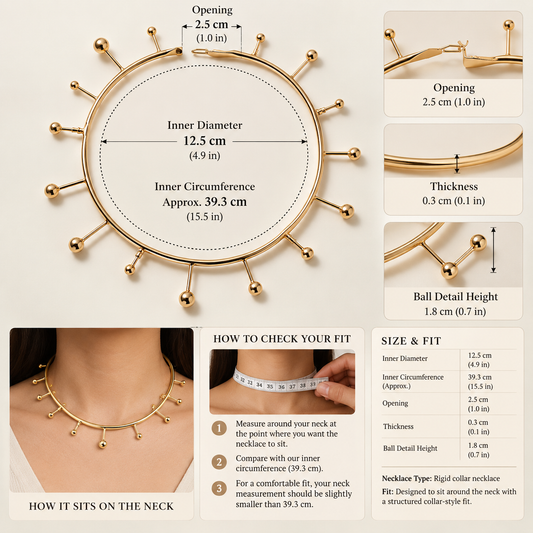 Orbital Beaded Collar Necklace — Photo 2