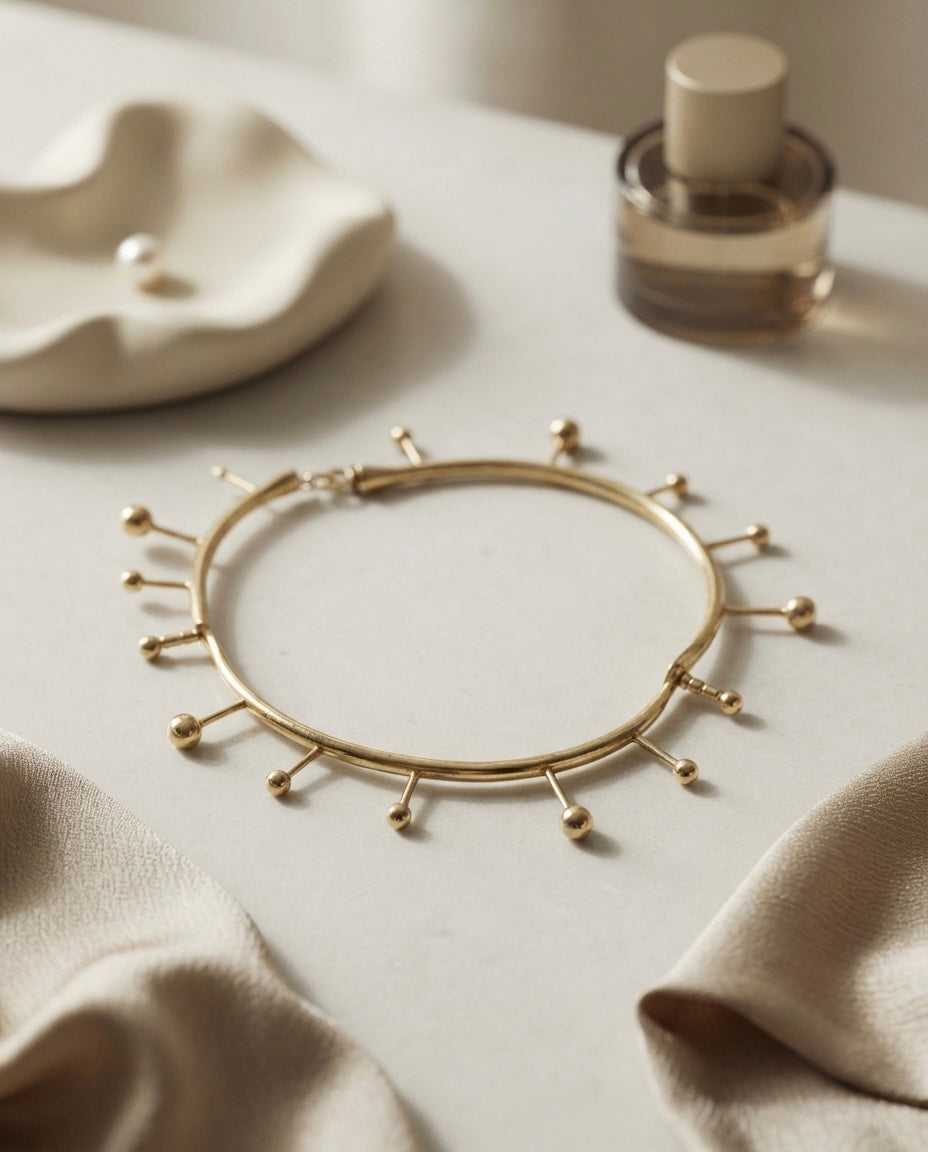 Orbital Beaded Collar Necklace — Photo 4