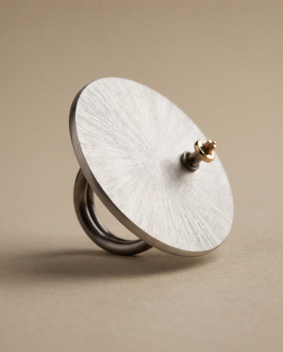 Radiant Disc Statement Ring — Photo 6