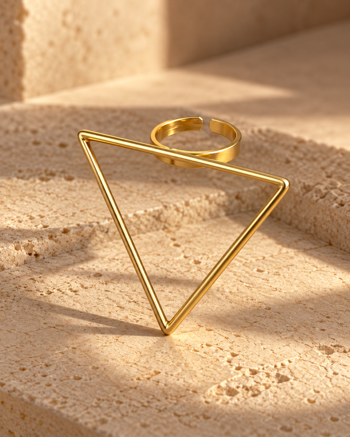 Minimal Triangle Open Ring — Photo 4