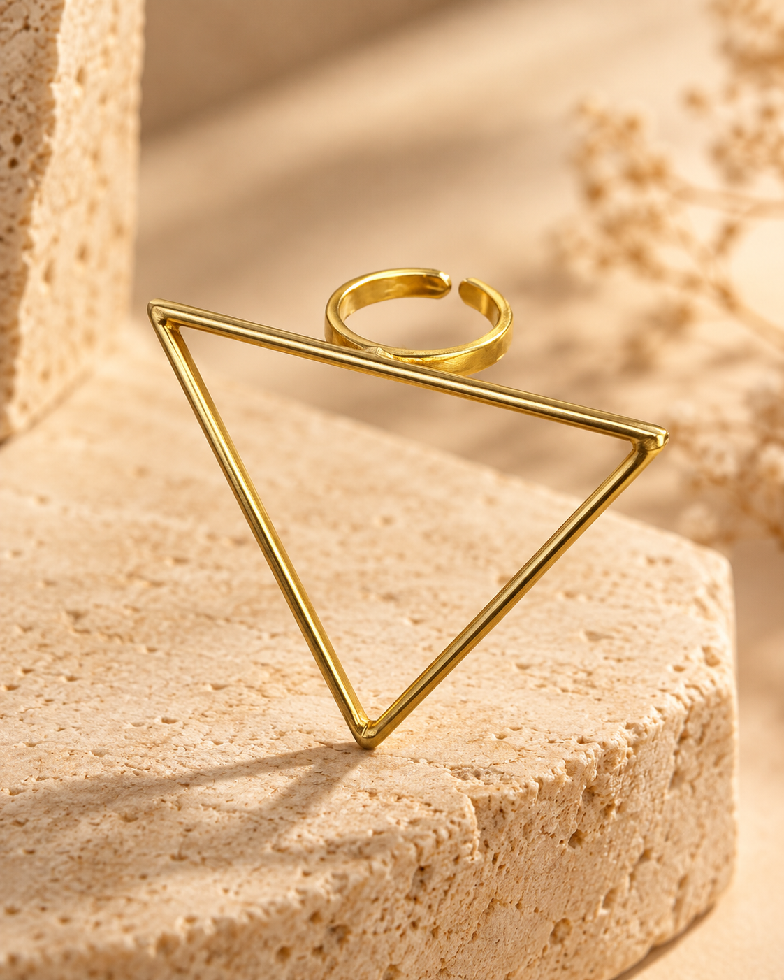 Minimal Triangle Open Ring — Photo 5